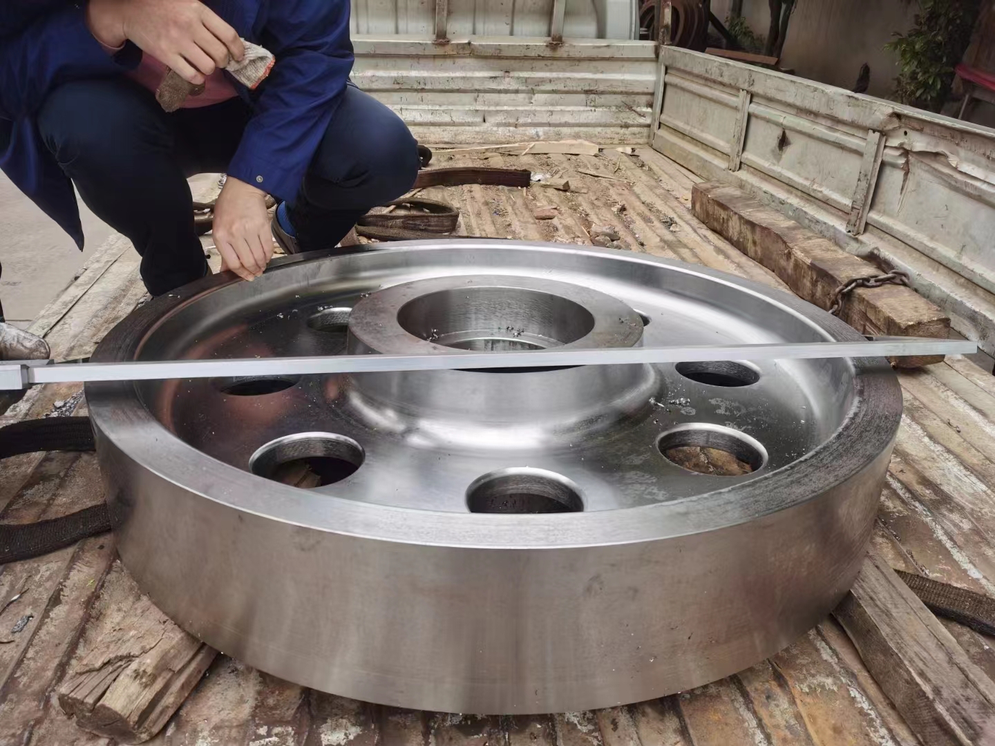 Forged flywheel forged wheels C45 AISI 1045