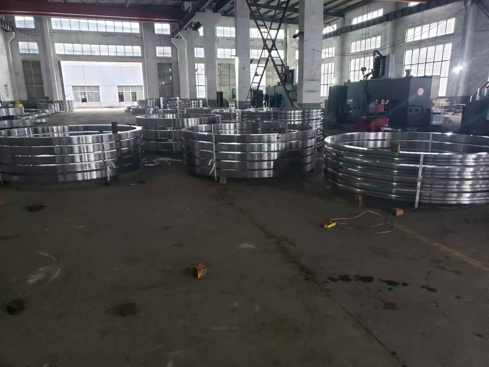 C45 ST52 ST60-2 Carbon Steel Forged Ring Flanges Heat Treatment Normalizing