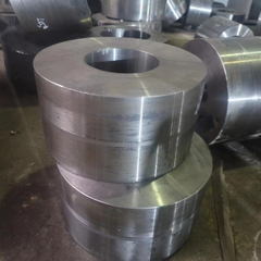 C50 AISI1050 Carbon Steel Forged Ring Hot Rolled Cylinder Forged Disc / Pipe Flanges