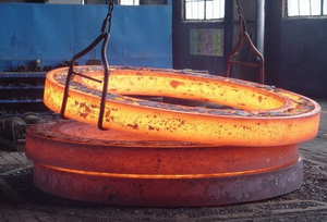 Ring rolling on rolling mills φ5000mm