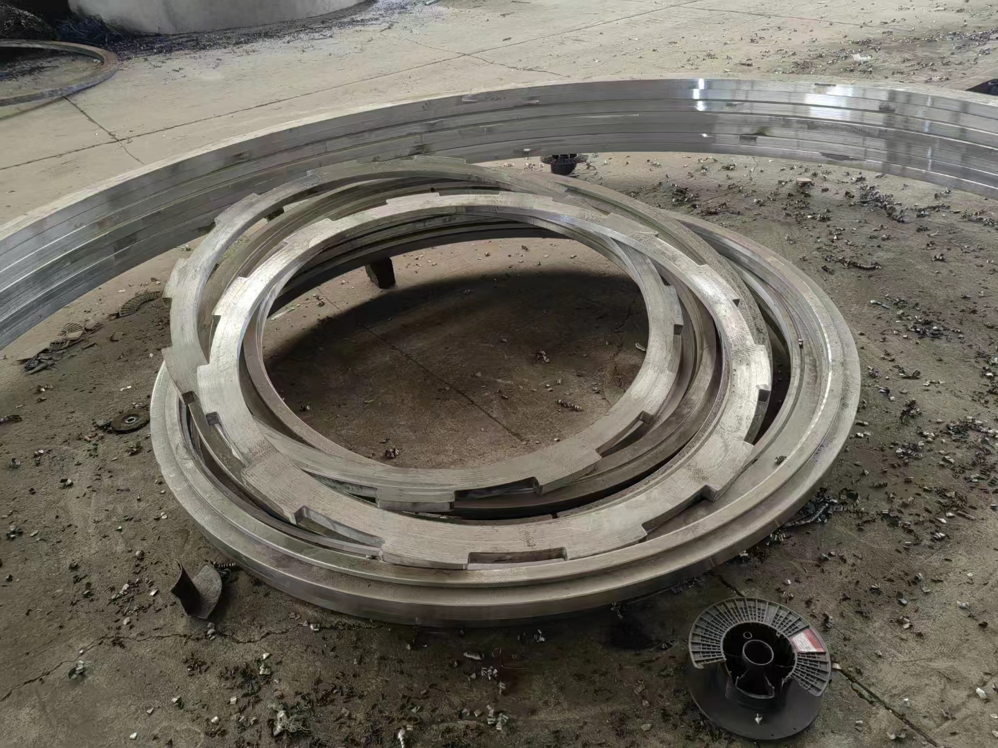 S355j2g3 Large Concrete Mixing Plant Forged Rings