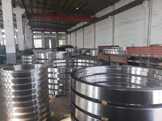 hot forged rolled rings for External Gear slewing bearings