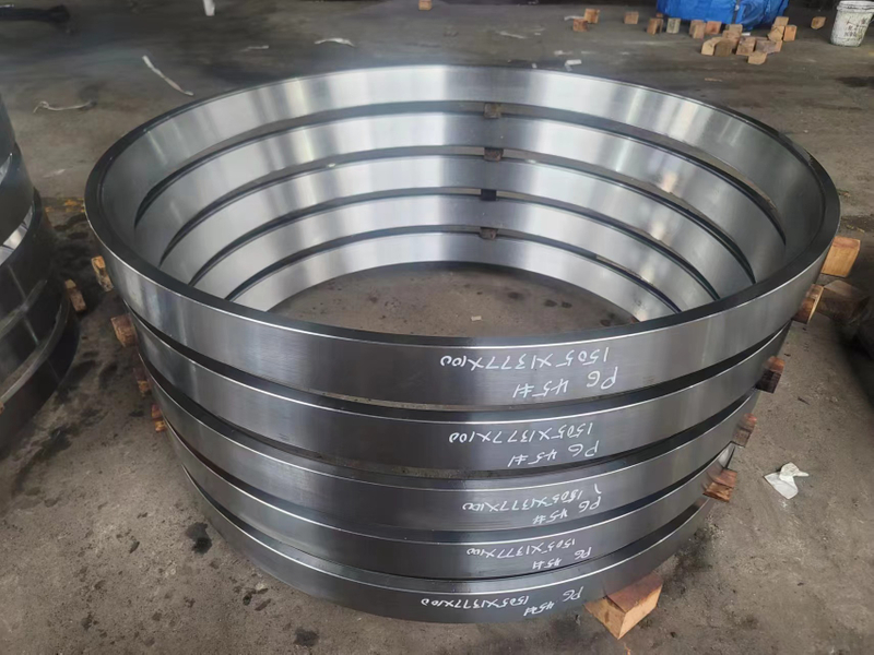 Forging Mixer Mixing Plant Raceway Ring Forgings Big Diameter Flanges