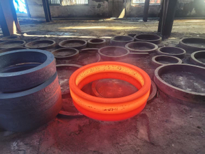 25CrMo Agricultural Machinery Parts Steel Ring Gear Ring Forging