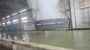 Quenching And Tempering For Big Diameter Seamless Forging Rings 